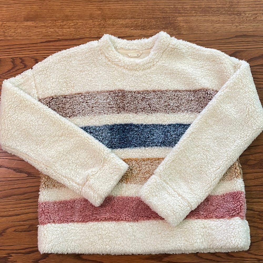 Striped sweater jacket